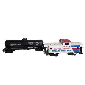HO Scale All-American Caboose And Diesel Fuel Supply Car Lot Of 2 Pre-owned